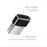 USB Erkek to Type-C Dişi Çevirici Data OTG Adaptör Dönüştürücü